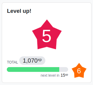 Level Up XP Availability