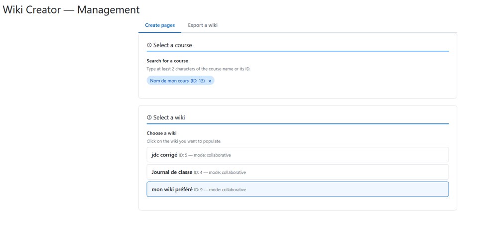 Wiki Creator