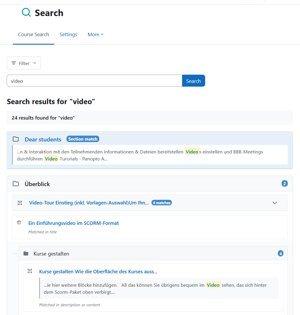 Course Search