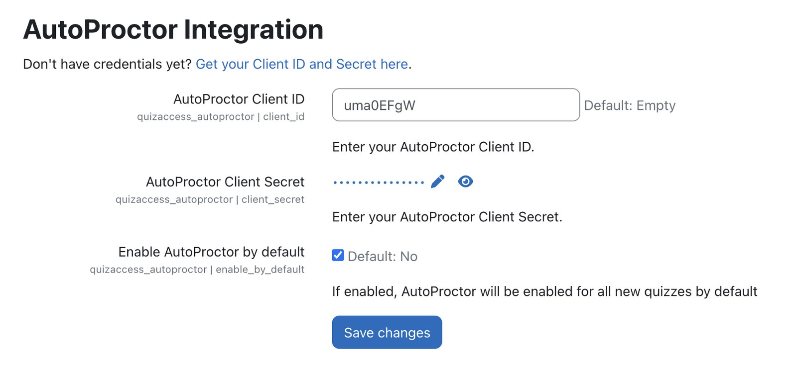 AutoProctor Integration